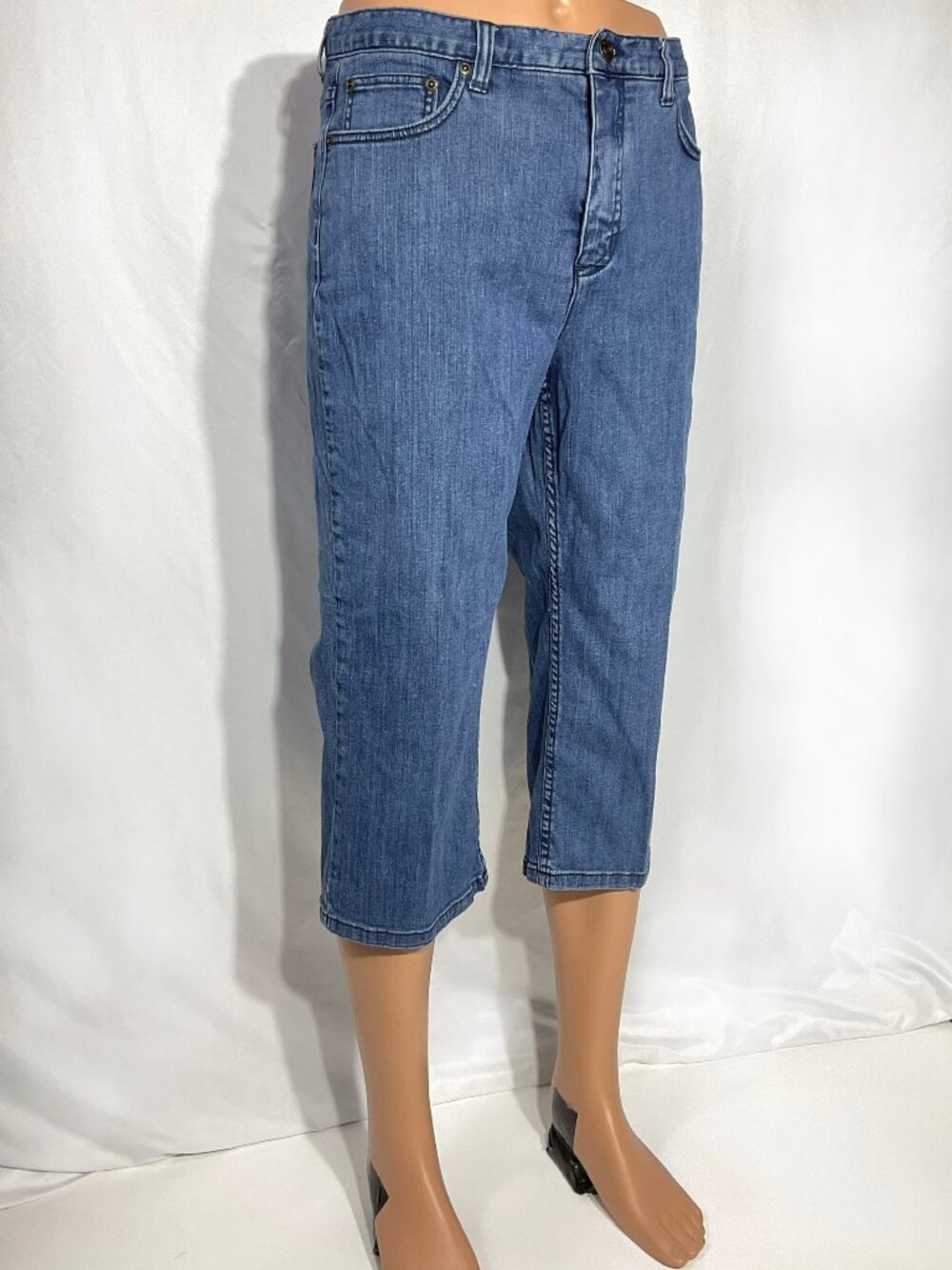 Christopher & Banks Sz 10 Stretch Crop Jeans Womens Denim Capri